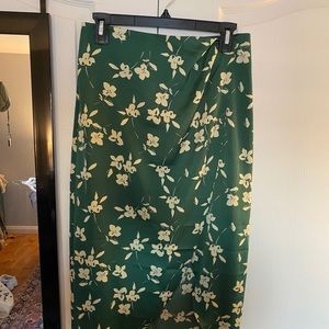 Urban Outfitters Kelly Tulip Wrap Midi Skirt